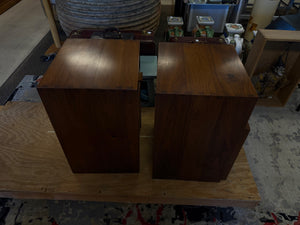 Modern Wood Nesting Nightstands Custom Made (Pair)