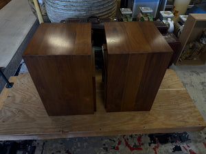 Modern Wood Nesting Nightstands Custom Made (Pair)
