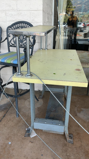 Rustic worn work table