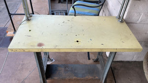 Rustic worn work table