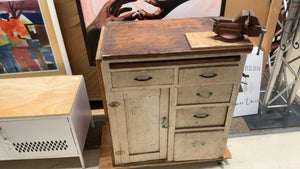 Rustic workbench with vice