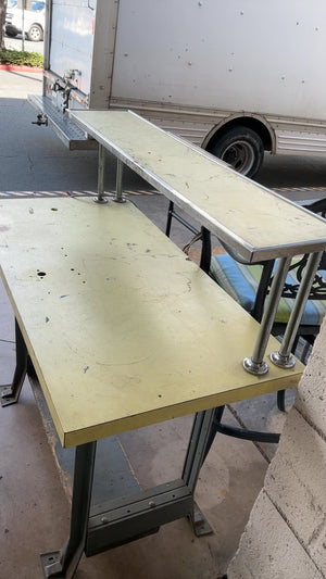 Rustic worn work table