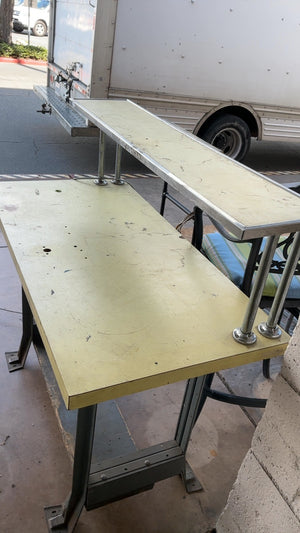 Rustic worn work table