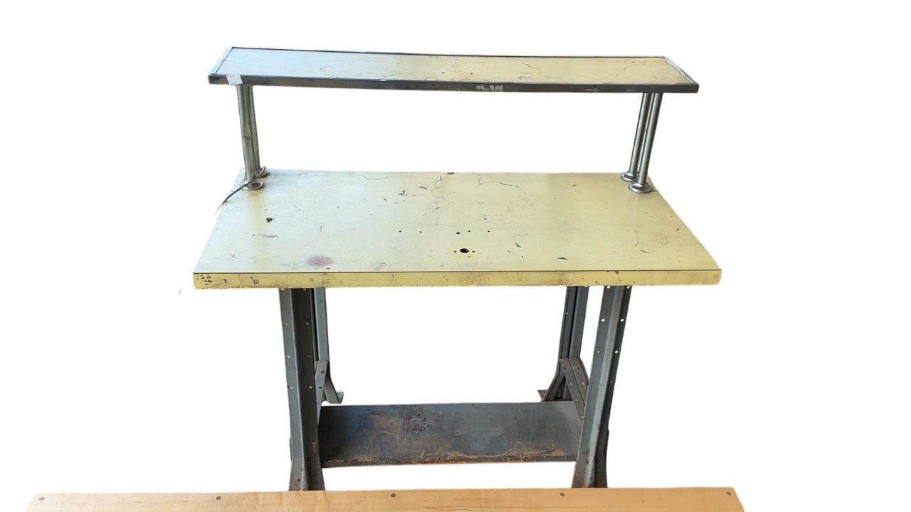 Rustic worn work table