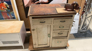 Rustic workbench with vice