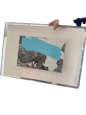 Williams & Sonoma - Tree Abstract Print Floating under Acrylic Frame