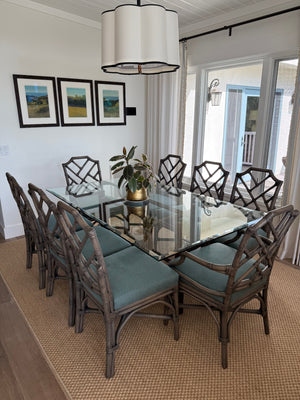 Palecek Pavilion Dining Set (table + 8 chairs)