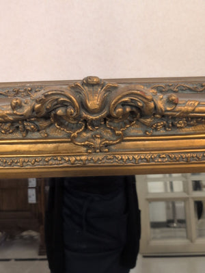 Large Gold Gilt Beveled Mirror