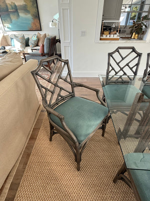 Palecek Pavilion Dining Set (table + 8 chairs)