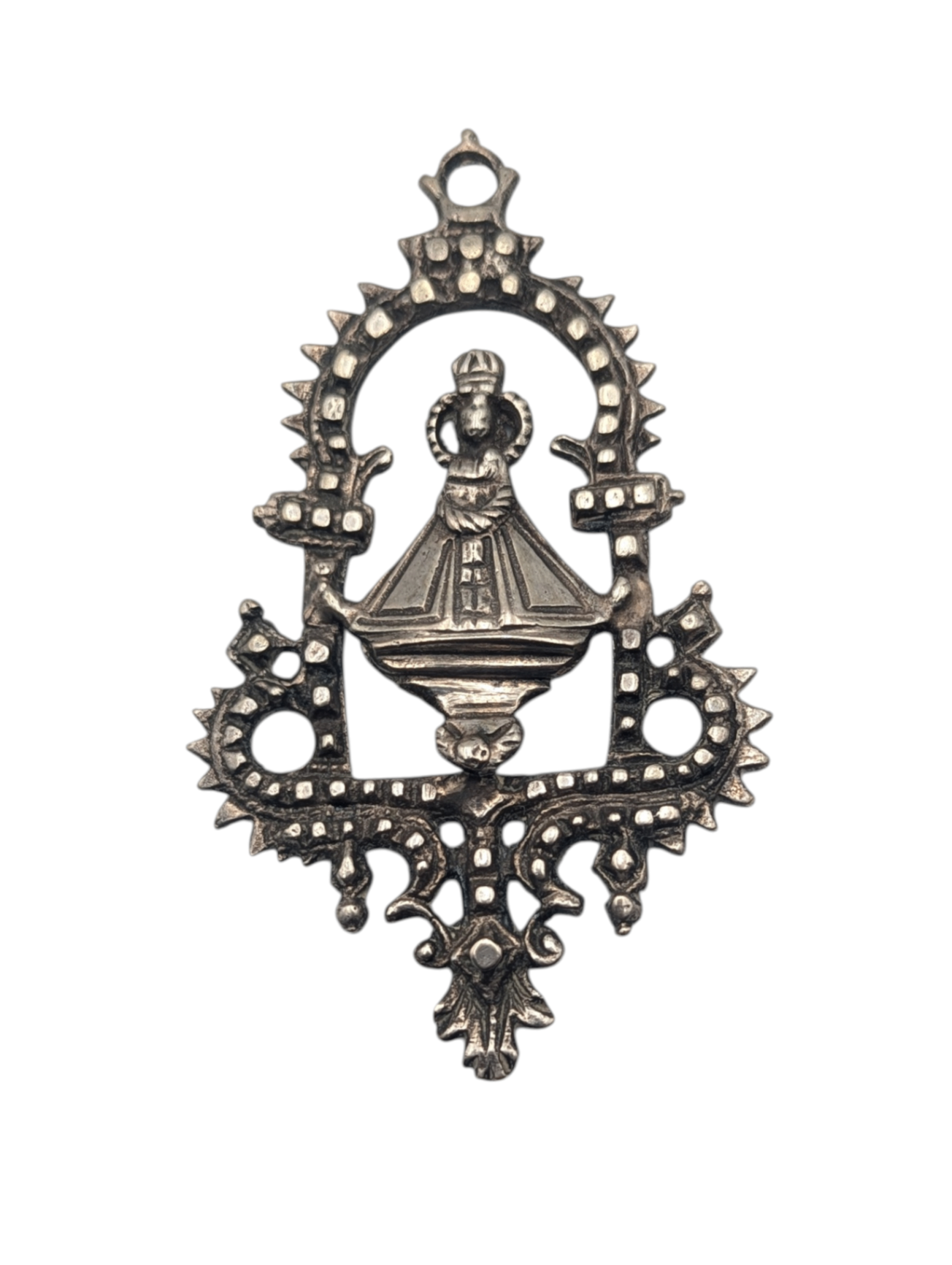 Pendant Silver Religious Figure