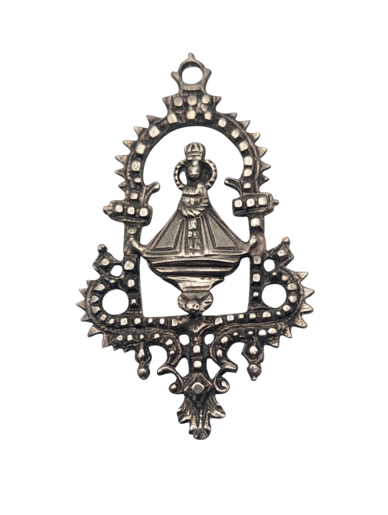 Pendant Silver Religious Figure