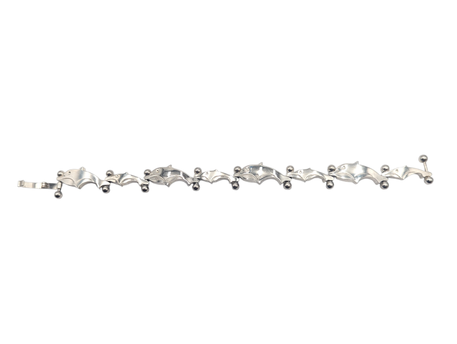 Bracelet Sterling Silver Dolphin Links