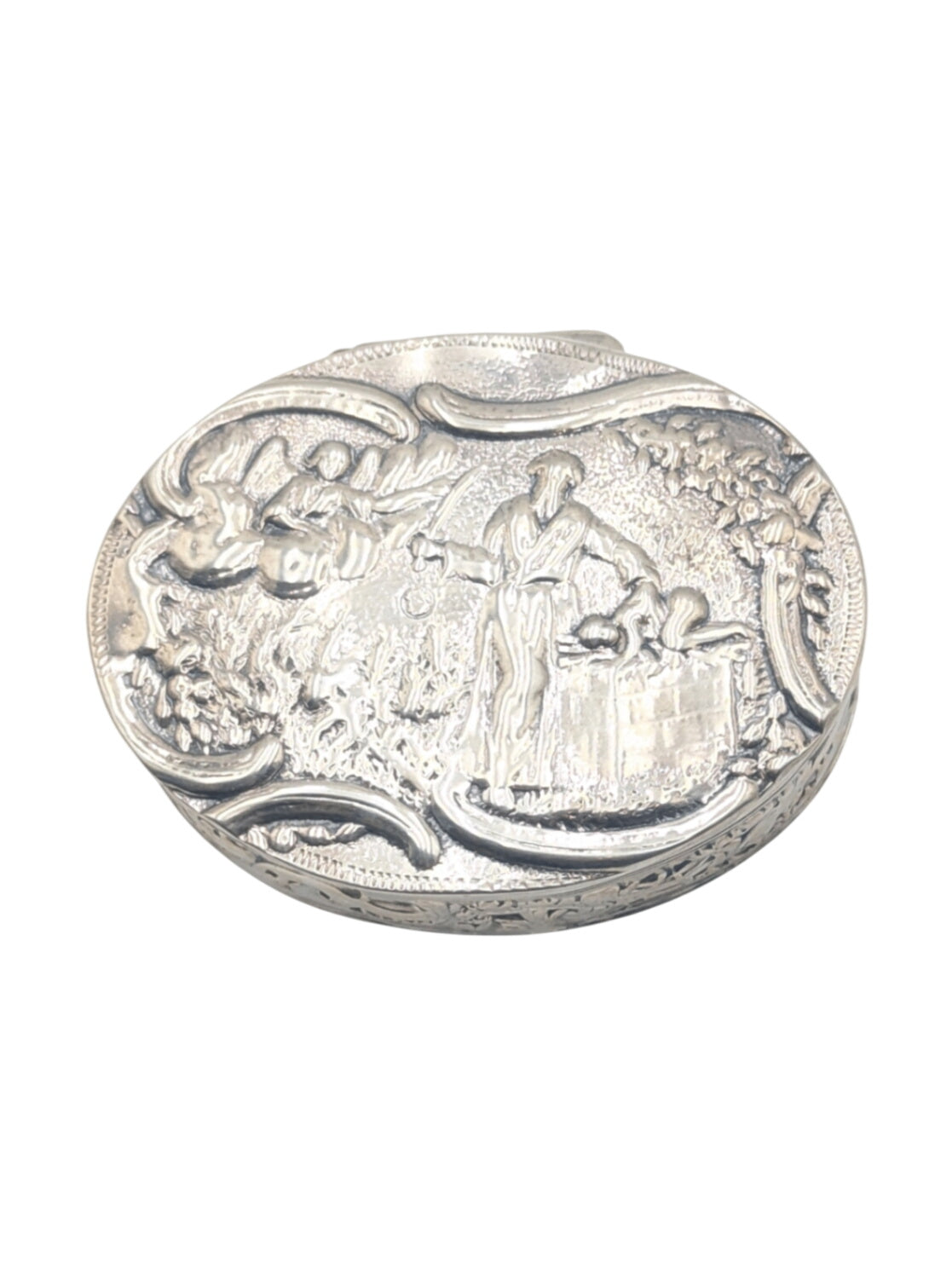 Flip Top Box Sterling Silver European *Repaired*