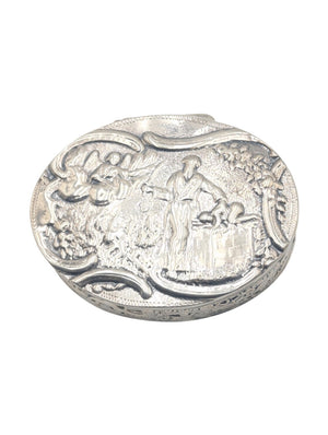 Flip Top Box Sterling Silver European *Repaired*