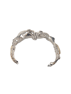 Cuff 950 Silver Large Floral
