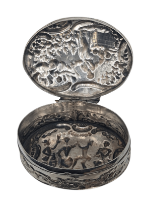 Flip Top Box Sterling Silver European *Repaired*