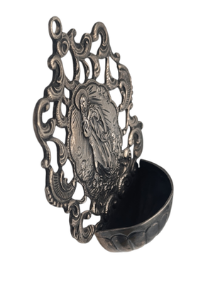 Pendant Silver Large Jesus Depiction 20th Century Spain