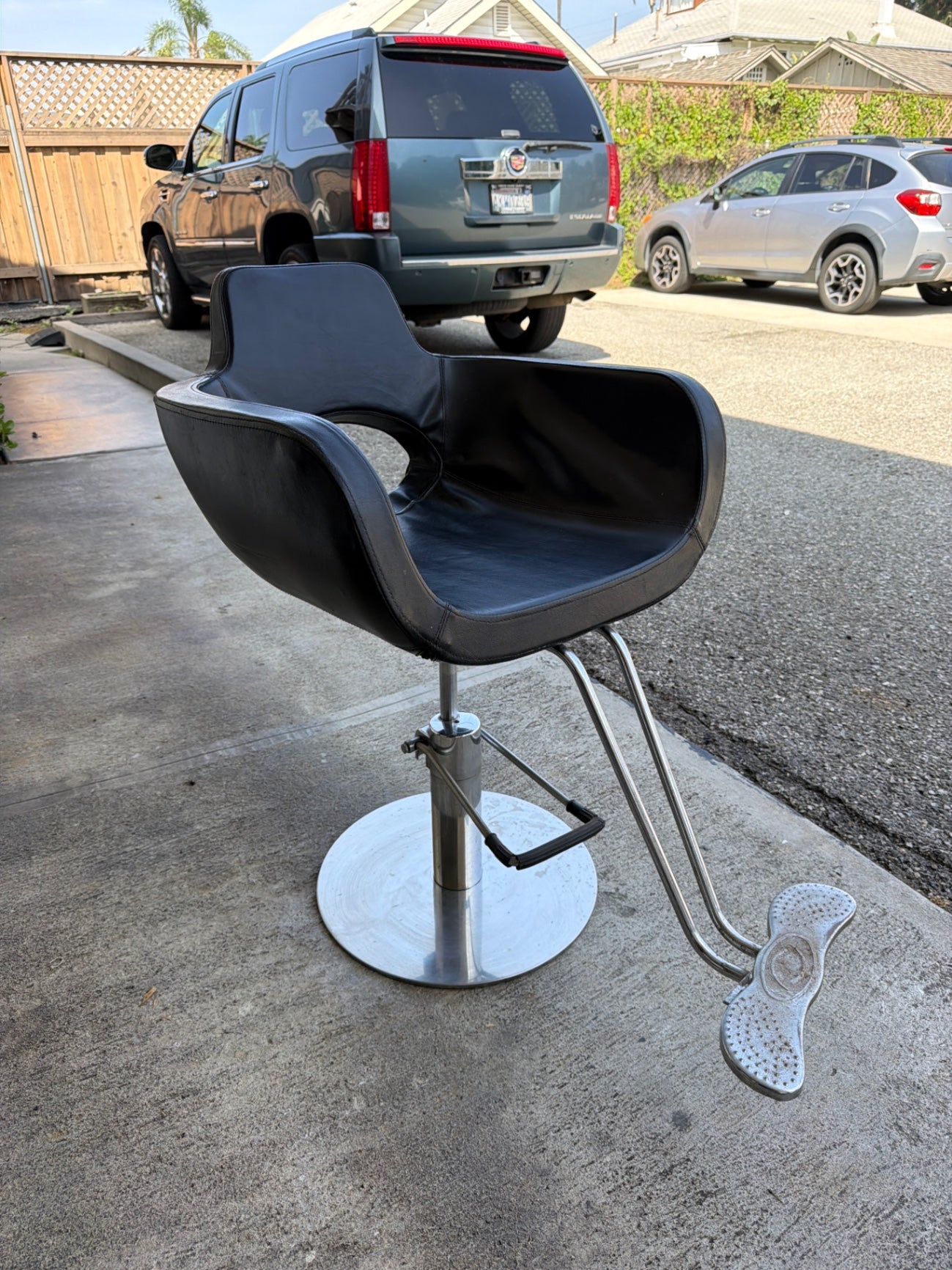 Salon Styling Chair Aureole Roto Black