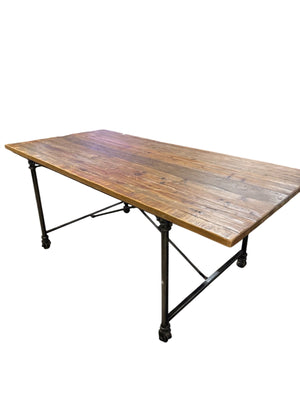 Rustic Flat Iron Table