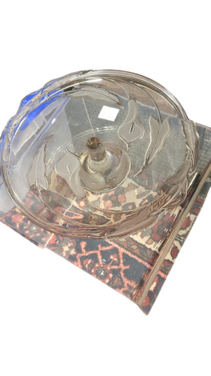Mikasa Crystal Footed Cake Pedestal