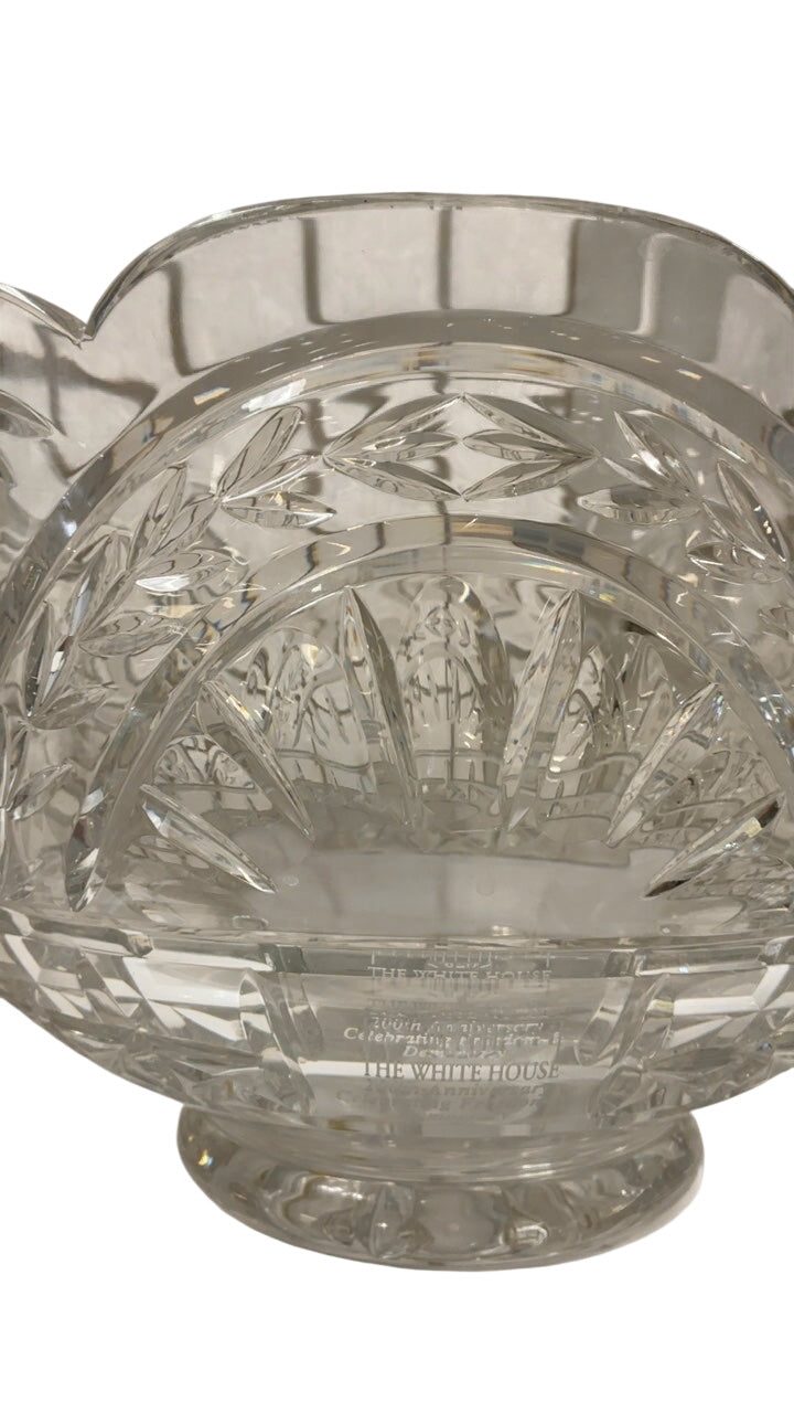 Waterford Bowl White House 200th Anniversary