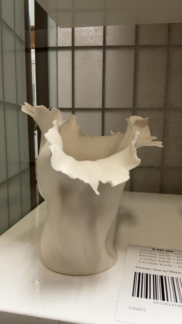 Ceramic Vase w/ Matte Finish