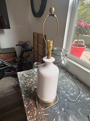 Pottery Barn White Ceramic Lamp