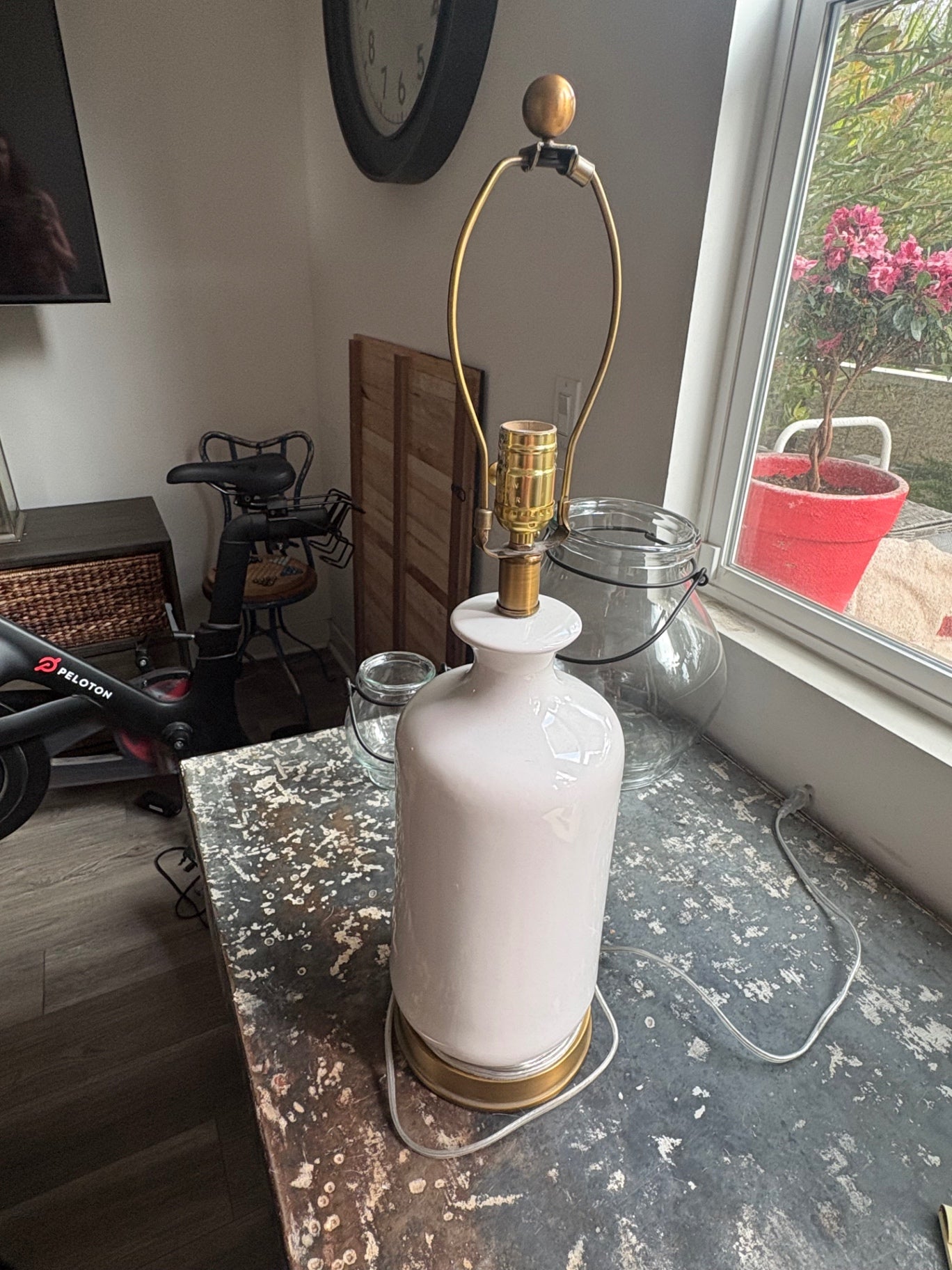 Pottery Barn White Ceramic Lamp