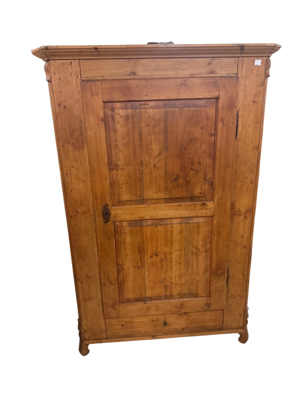 Antique Pine Cabinet With Drawer