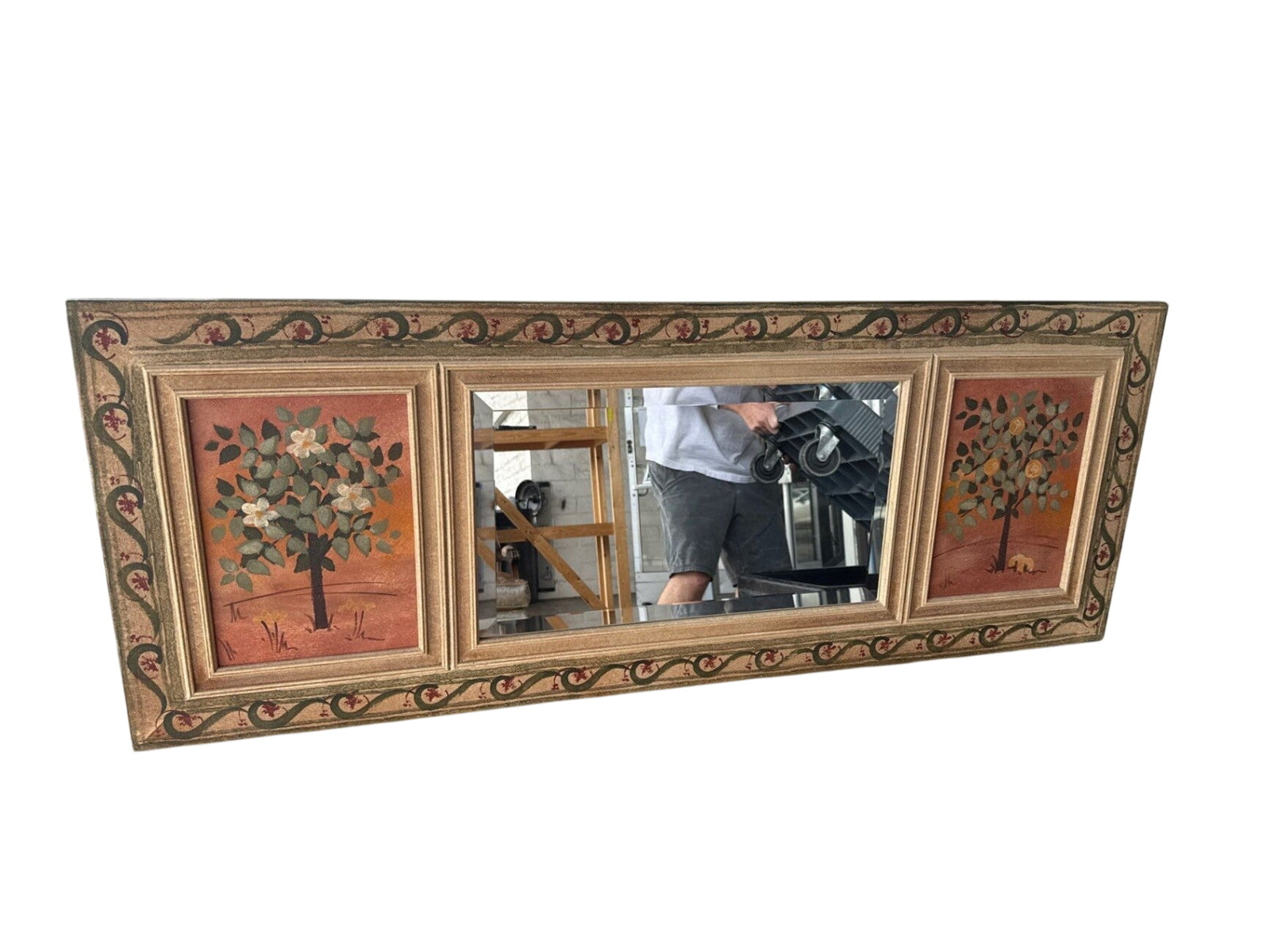 Framed Trumeau Mirror