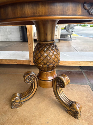 Marquetry Inlay Side Table