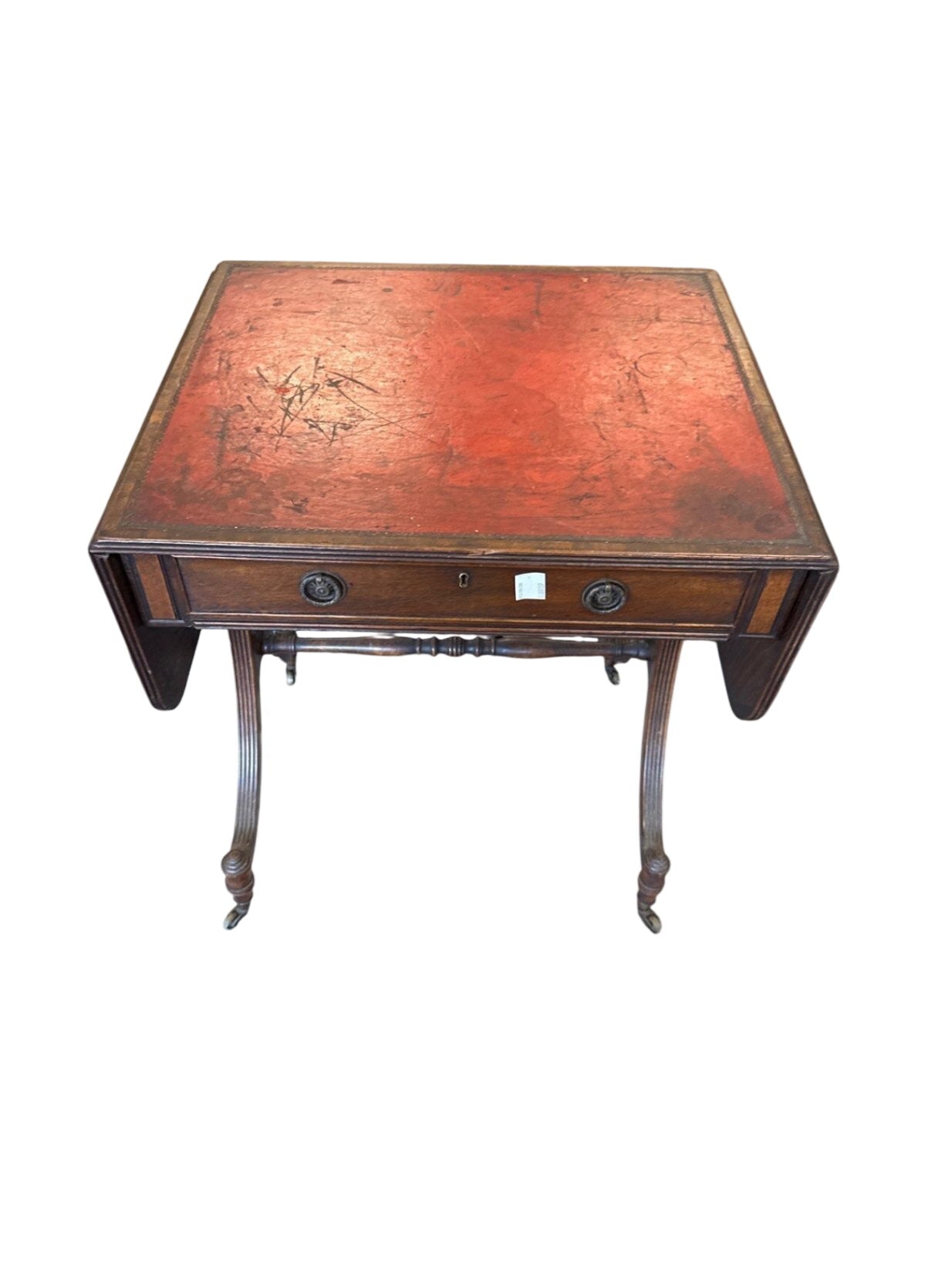 Antique Sewing/Side Table With Leaves