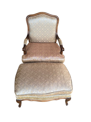 Ballard Bergere Chair and Ottoman