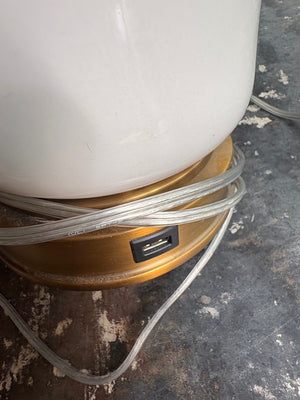 Pottery Barn White Lamp with USB Plug-In