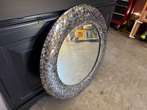 Round Mosaic Mirror