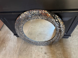 Round Mosaic Mirror