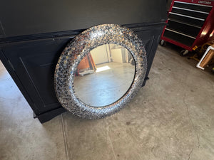 Round Mosaic Mirror
