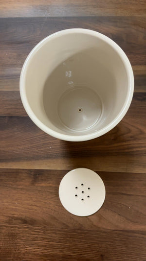 Ceramic Vase w/ Stopper & Drainage
