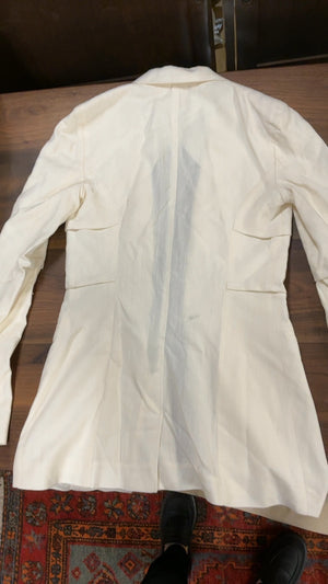 Jacquemus La Riviera White Viscose Blazer (small stain)