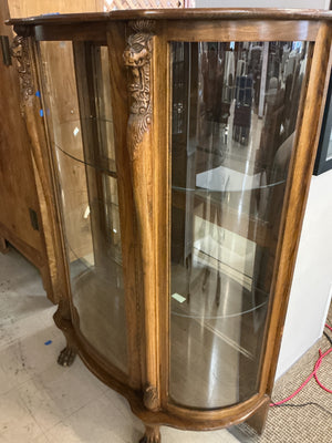 Claw Foot Curio Cabinet