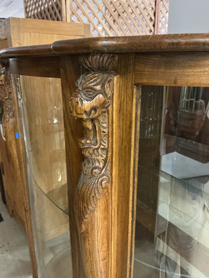 Claw Foot Curio Cabinet