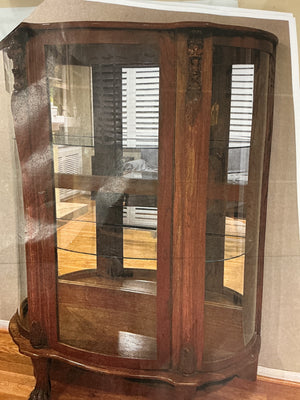 Claw Foot Curio Cabinet