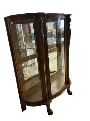 Claw Foot Curio Cabinet