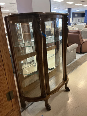 Claw Foot Curio Cabinet