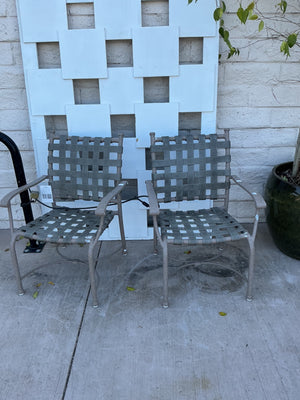 Tropitone Patio Strap Chairs (pair)