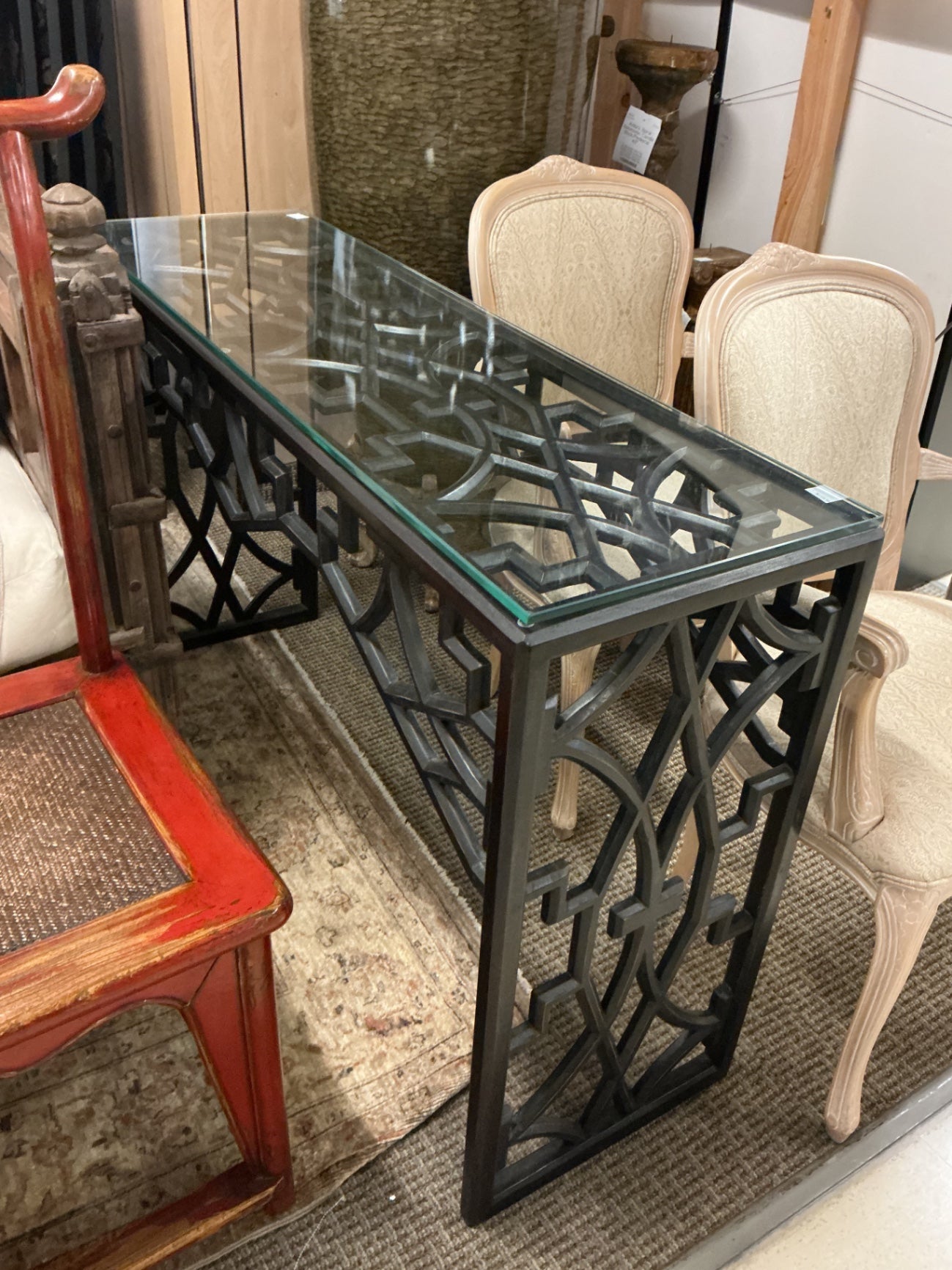Liadan Global Bazaar Trellis Console Table