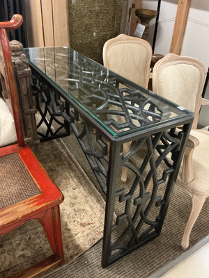 Liadan Global Bazaar Trellis Console Table