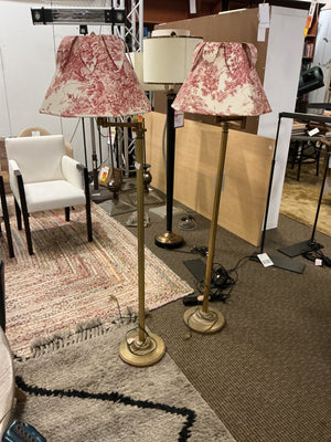 Brass Swing Arm Floor Lamp