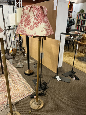 Brass Swing Arm Floor Lamp