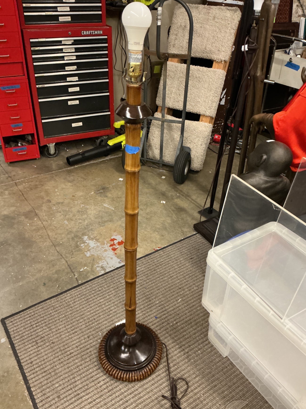 Faux Bamboo Floor Lamp